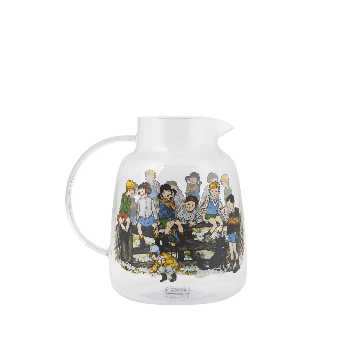 Storefactory "Wir Kinder aus Bullerbü" Kanne Krug aus Glas 1,5 Liter