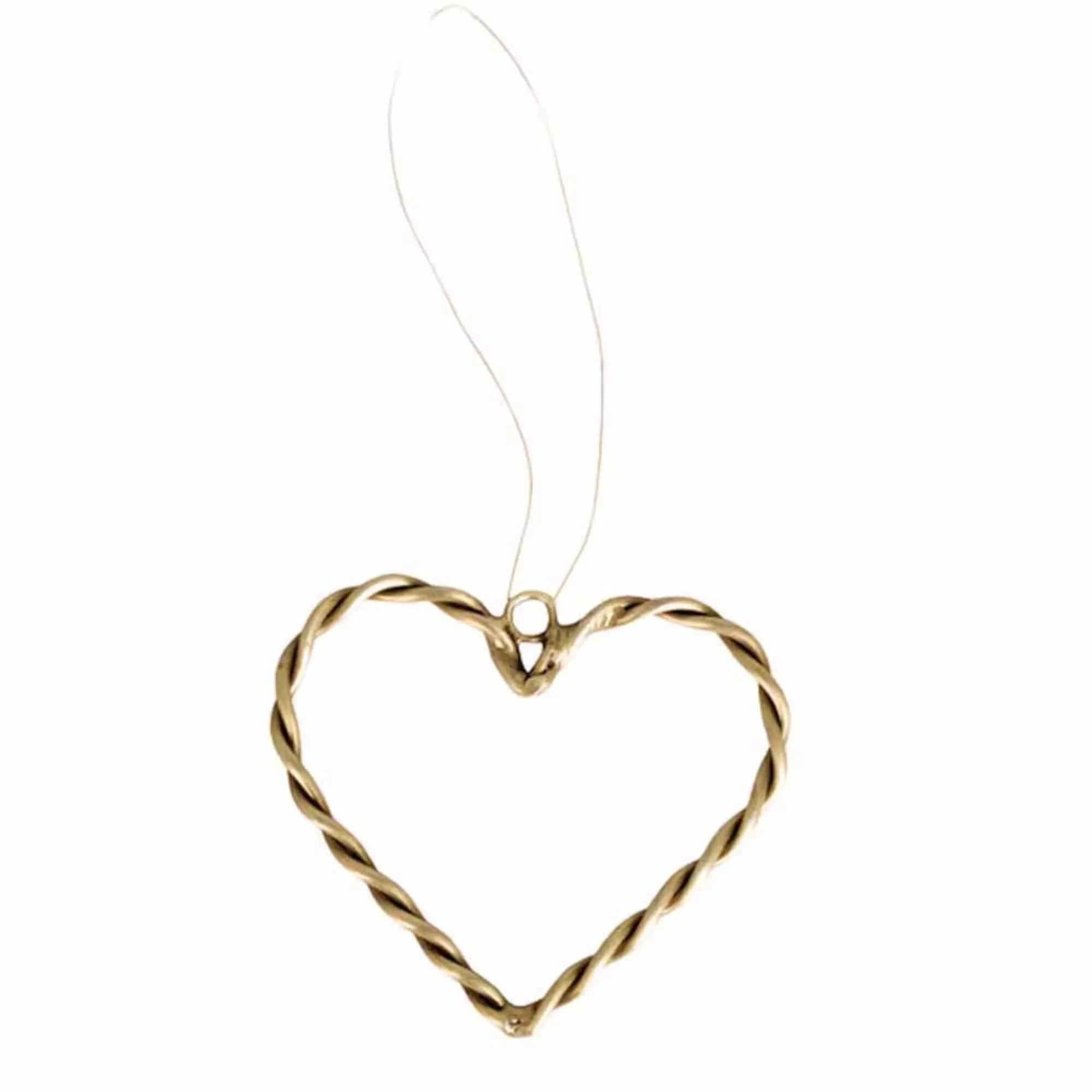 Strömshaga Anhänger Weihnachten &quot;Estelle&quot; Herz messingfarben