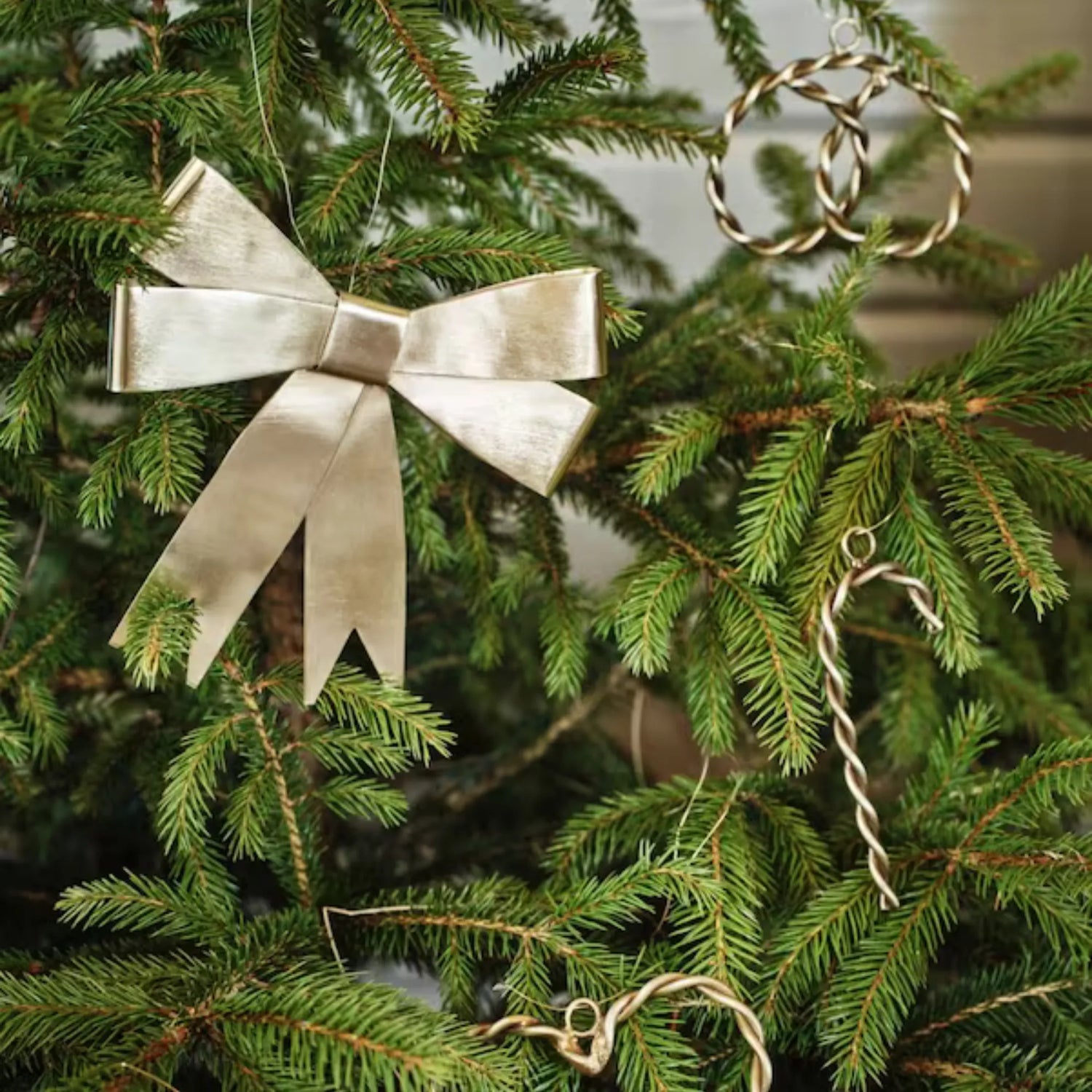 Strömshaga Anhänger Weihnachten &quot;Estelle&quot; Brezel messingfarben