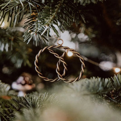 Strömshaga Anhänger Weihnachten &quot;Estelle&quot; Brezel messingfarben