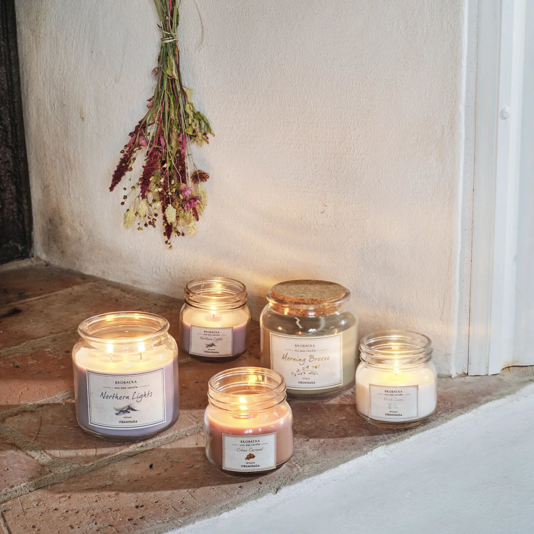 Strömshaga Duftkerze &quot;Brobacka Creme Caramel&quot; 160 Gramm