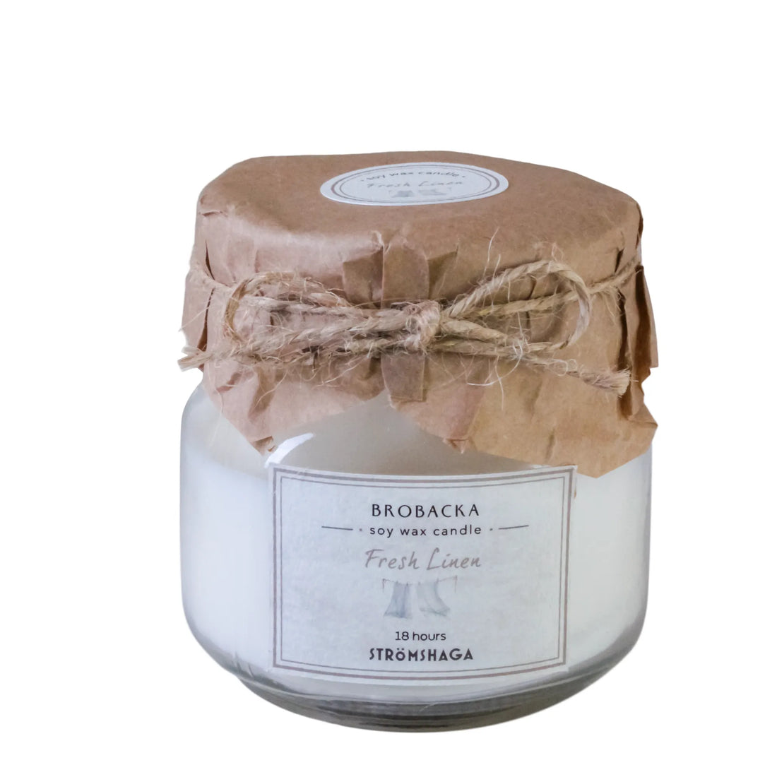 Strömshaga Duftkerze &quot;Brobacka Fresh Linen&quot; 160 Gramm