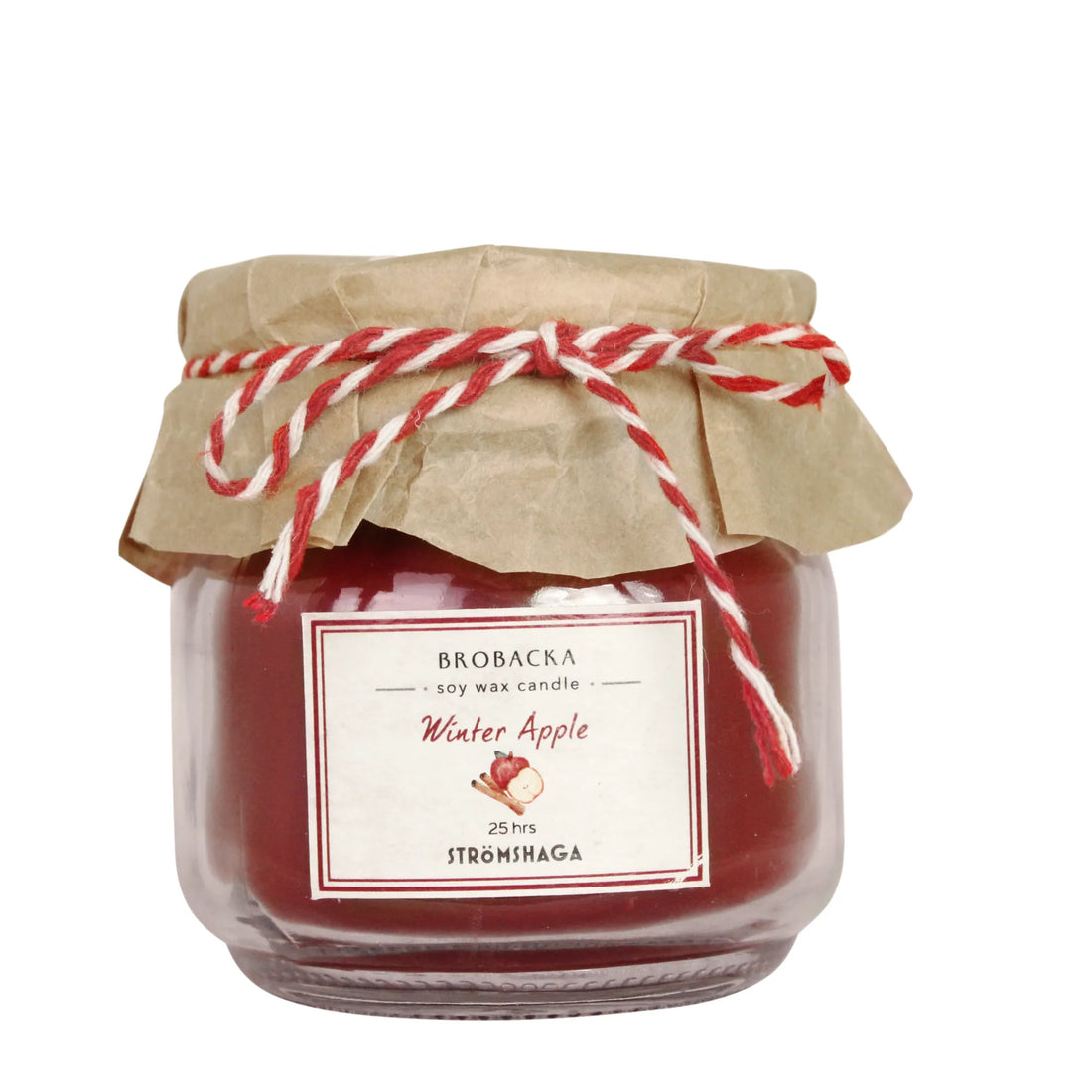 Strömshaga Duftkerze &quot;Brobacka Winter Apfel&quot; 160 Gramm