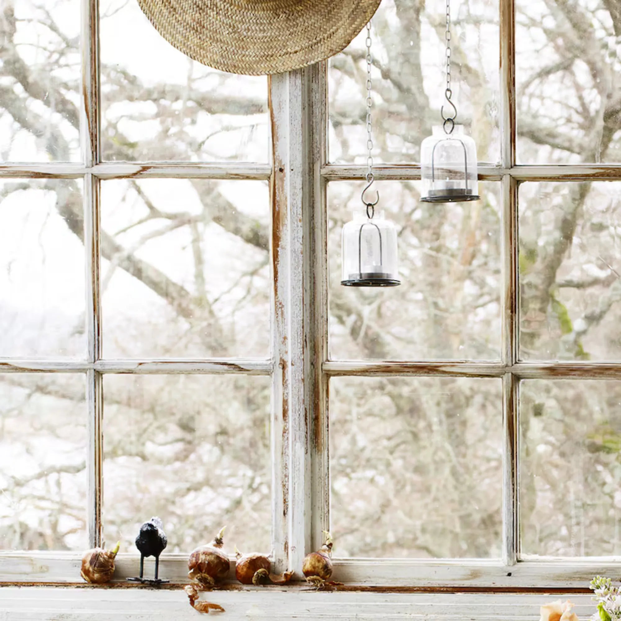 Strömshaga hängende Laterne aus Glas für Teelichter