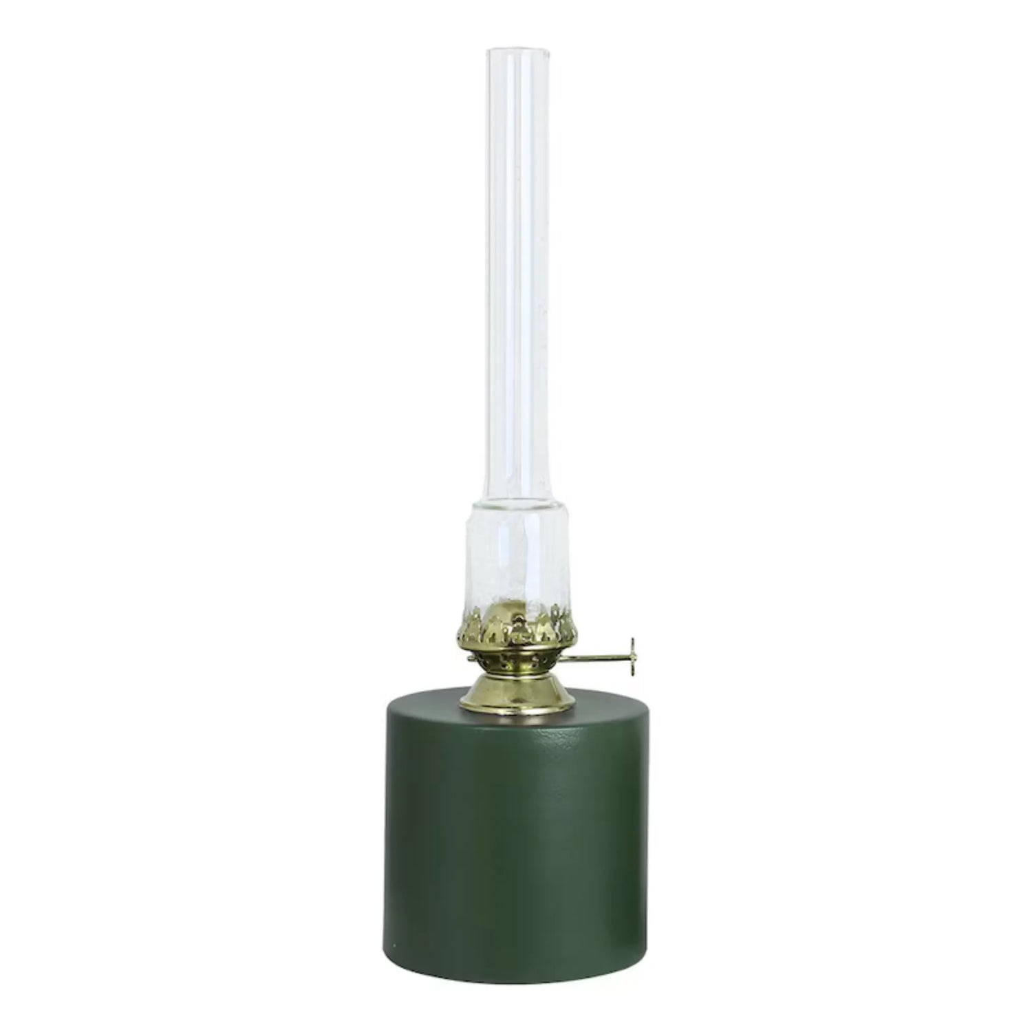 Strömshaga 30 cm hohe Petroleumlampe mit grünem Behälter aus Metall