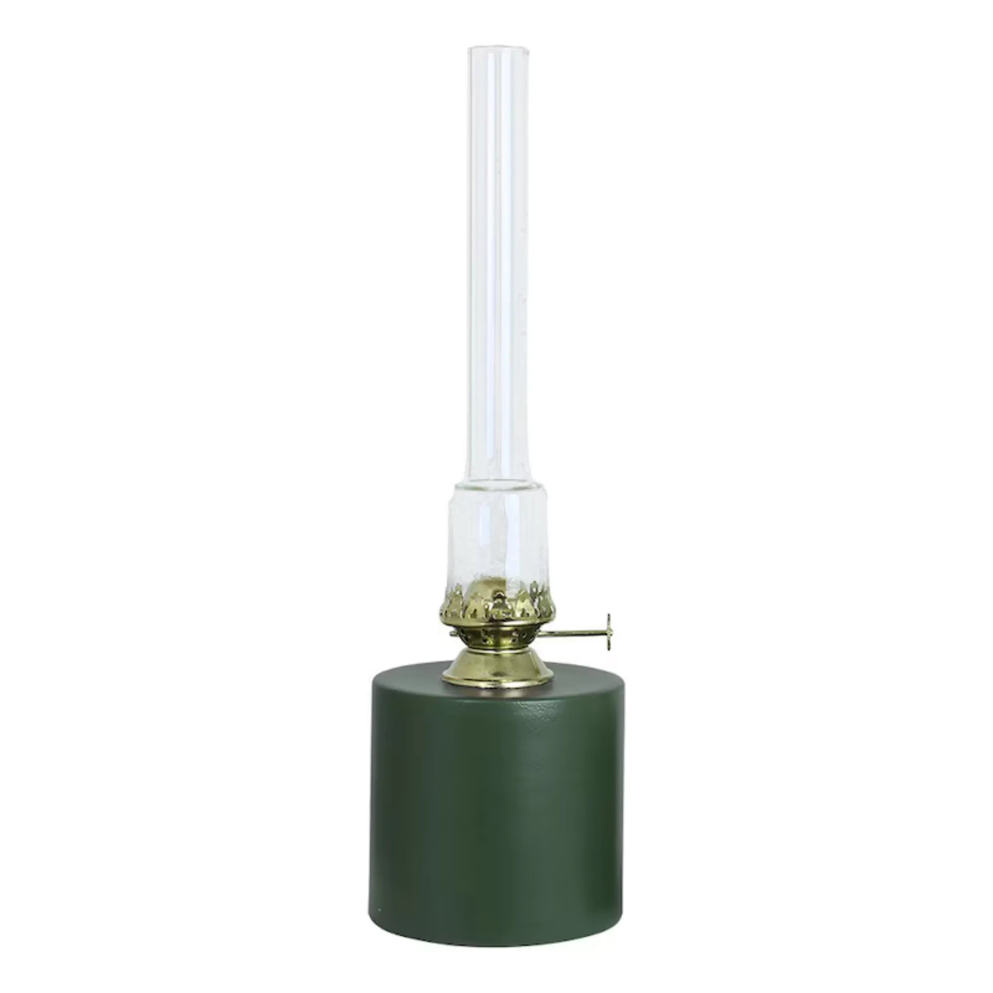 Strömshaga 30 cm hohe Petroleumlampe mit grünem Behälter aus Metall