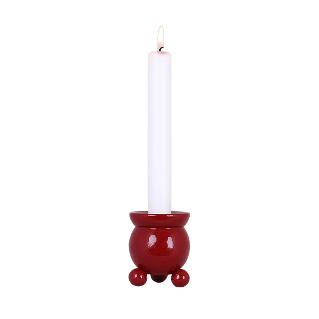 Strömshaga roter Kugelleuchter Kerzenhalter Weihnachten