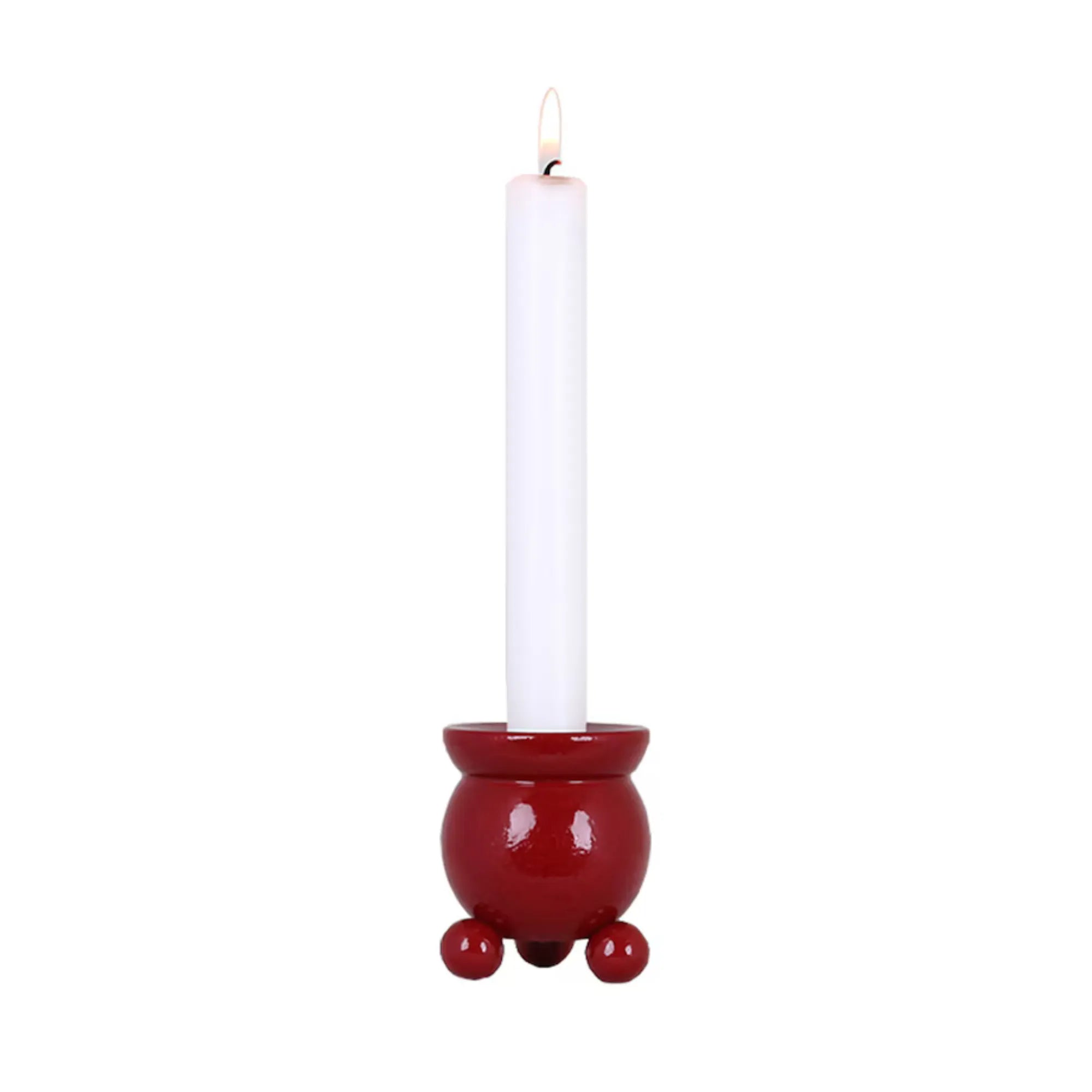 Strömshaga roter Kugelleuchter Kerzenhalter Weihnachten