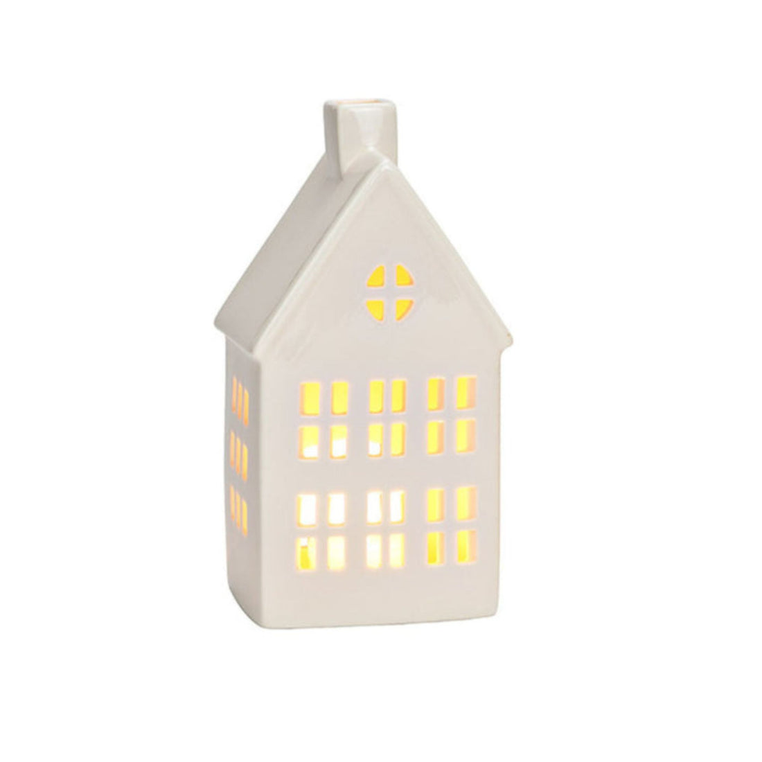 Lichthaus weiß aus Porzellan in 2 Varianten