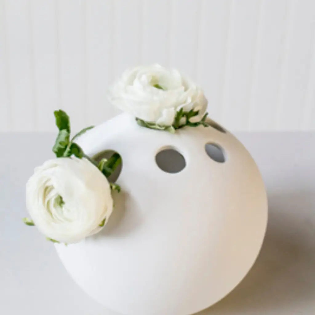 Storefactory Hult Vase weiß aus Keramik - Vase