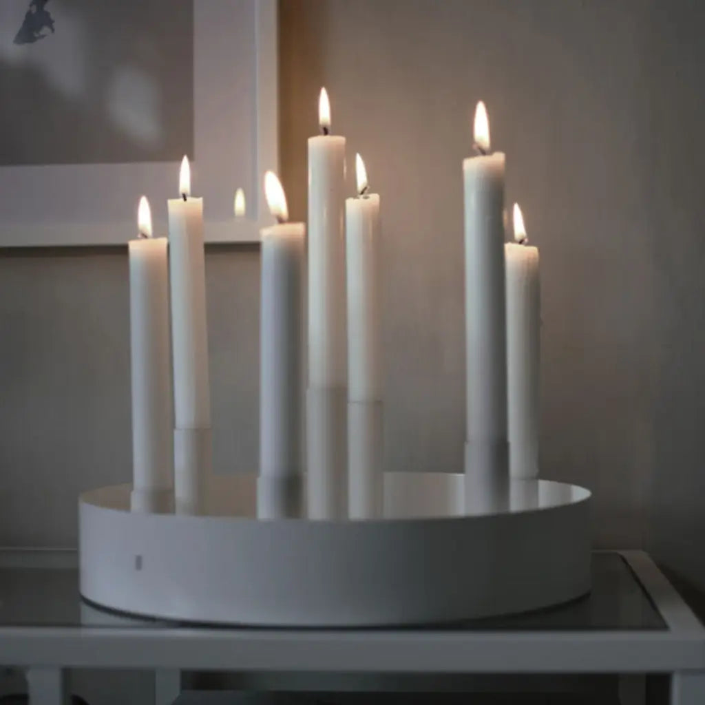 Storefactory Sund runder Kerzenständer weiß - Kerzenhalter